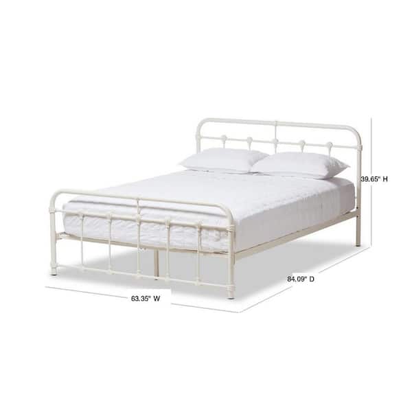 Baxton Studio Mandy Vintage Industrial, Are All Queen Size Beds The Same