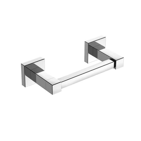 Wall-Mount Pivoting Double Post Toilet Paper Holder in Chrome