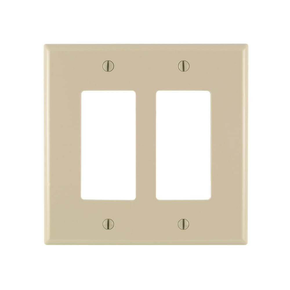 2-Gang Ivory Decora/Rocker Nylon Midway/Midsize Wall Plate (1-Pack) PJ262-I price history on PriceWatchPro