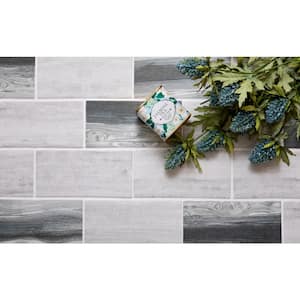 Gray Beige 11.5 in. x 11.5 in. Matte Finished Subway Recycled Glass Mosaic Tile (9.18 sq. ft./Case)