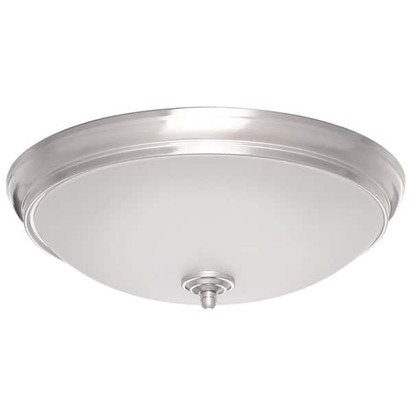 Clifton 11 in. Brushed Nickel Selectable LED Flush Mount