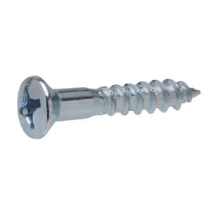 #6 x 2-1/2 in. Phillips Oval Head Zinc Plated Wood Screw (4-Pack)