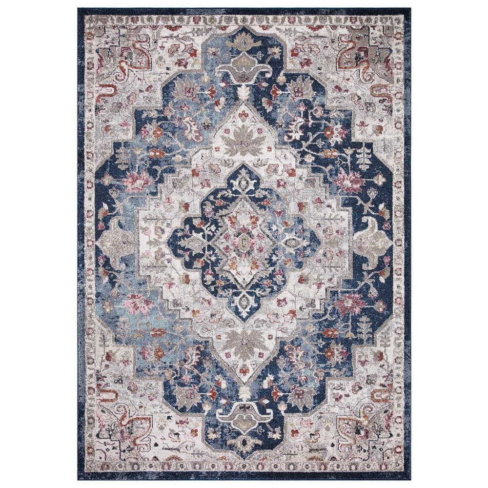 Vintage Collection Montreal Navy 8 ft. x 11 ft. Medallion Area Rug price history on PriceWatchPro