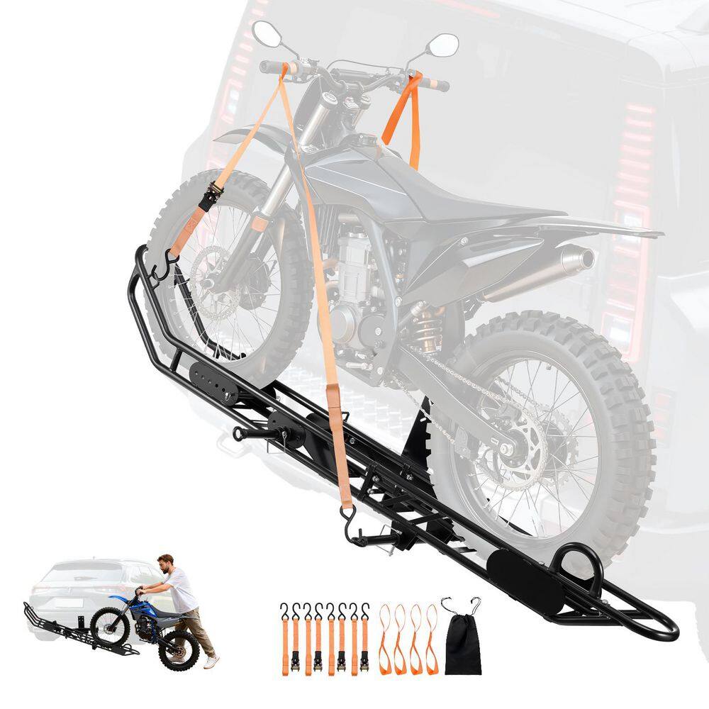 Motorcycle Carrier, 500 lbs. Capacity, Heavy Duty Steel Hitch Mount Rack with Anti-Tilt Lock Device, Straps & Stabilizer price history on PriceWatchPro