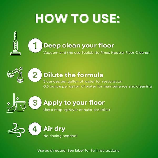 ECOLAB - 32 oz. Luxury Vinyl Scratch Repair and Cleaner Concentrate