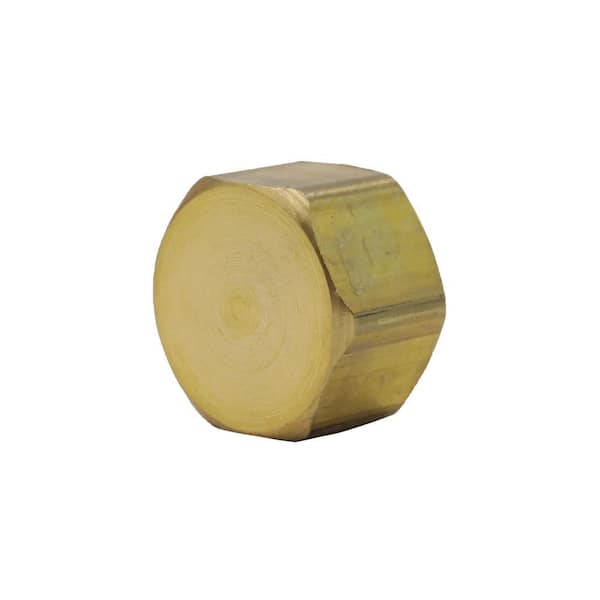 Everbilt 3/8 in. Comp Compression Brass Cap