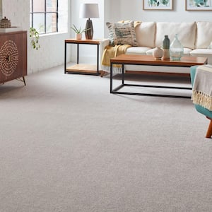 Silver Mane II  - Pebblestone - Gray 65 oz. Triexta Texture Installed Carpet