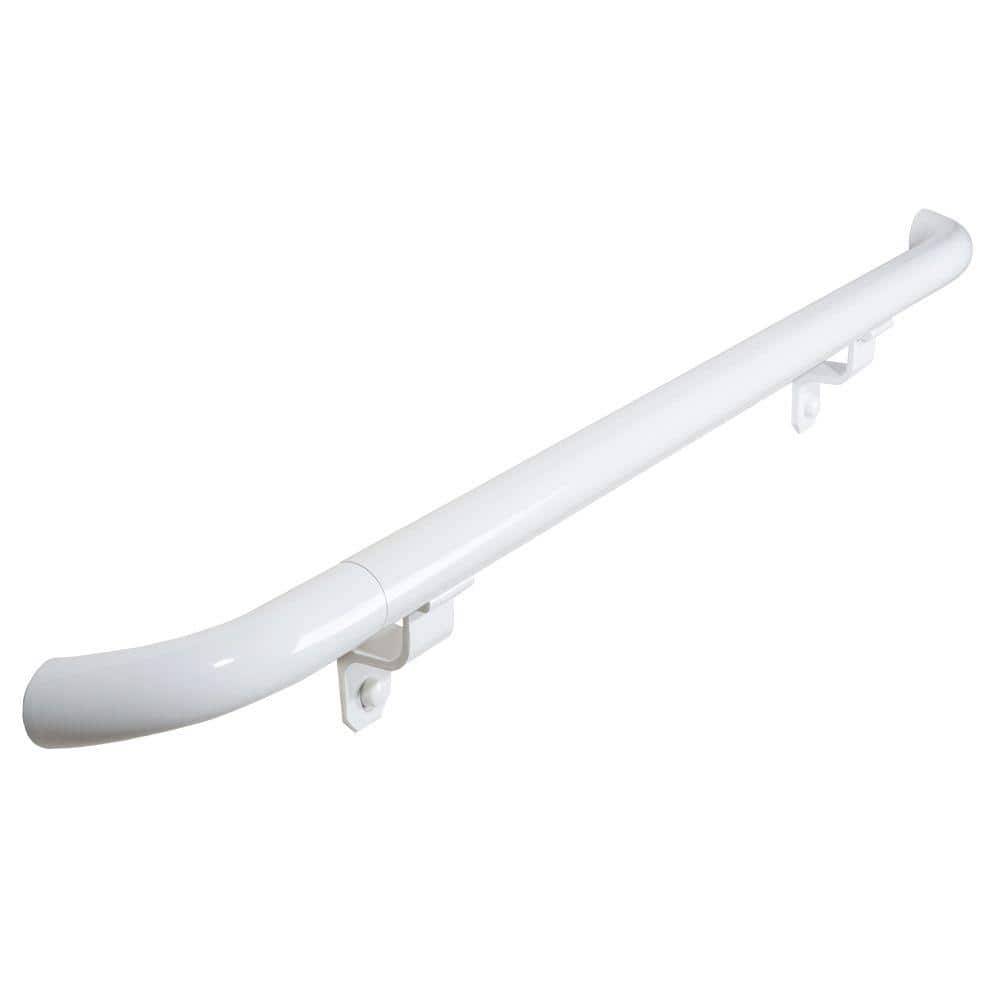 6 ft. White Aluminum Round with Curved Ends Handrail Kit price history on PriceWatchPro