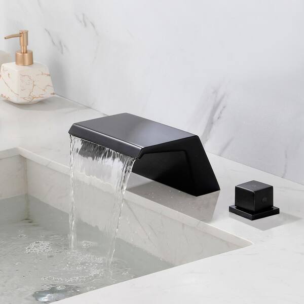 Water Pipes Design Industrial Black Matte Finish Bathtub Faucet