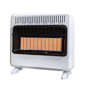 30,000 BTU Vent Free Radiant Natural Gas or Propane Dual Fuel Space Heater
