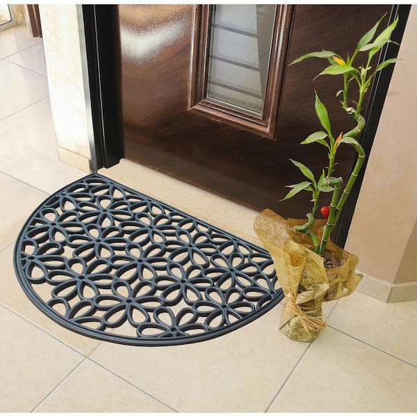 A1 Home Collections A1hc Large Outdoor Floor Door Mat, Natural Rubber Grill Drainable Design & Anti Fatigue, Ideal for Outside Entryway, Scrapes Sho