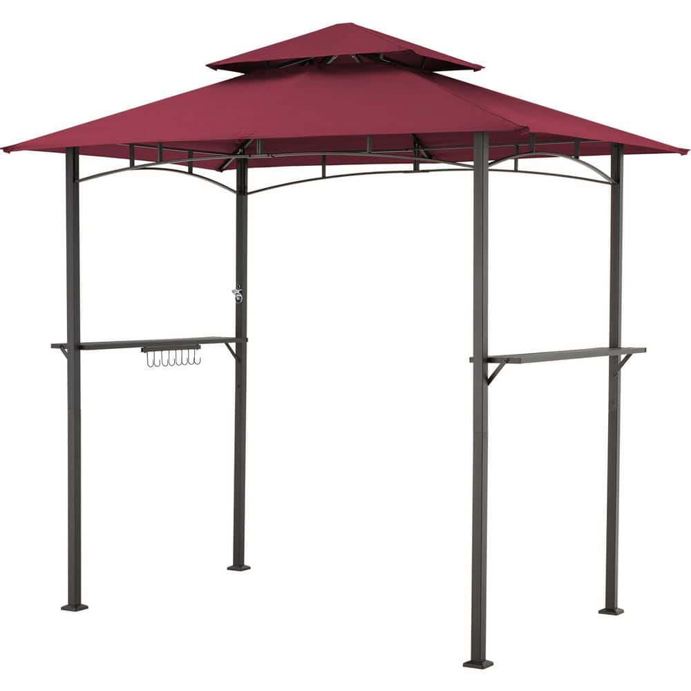 8 ft. x 5 ft. Red Outdoor Patio Grill Gazebo price history on PriceWatchPro