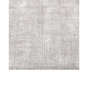 Lodhi Contemporary Solid Mist 9 ft. x 12 ft. Hand-Knotted Area Rug
