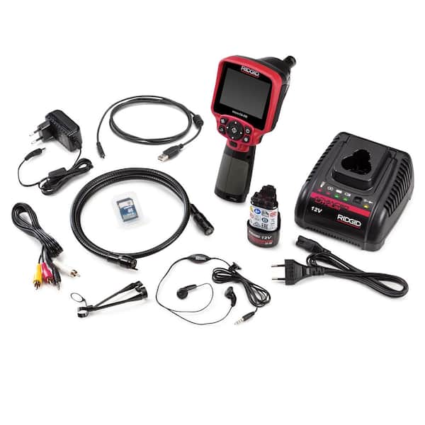RIDGID CA-350 Micro Visual Inspection & Diagnostic Handheld Camera, 3.5 in.  Color Display w/ 3 Ft. Cable (Capable of Extending) 55898 - The Home Depot