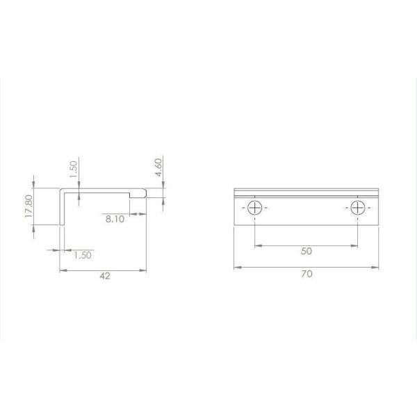 Richelieu Hardware Lincoln Collection 2 in. (50 mm) Modern Satin 