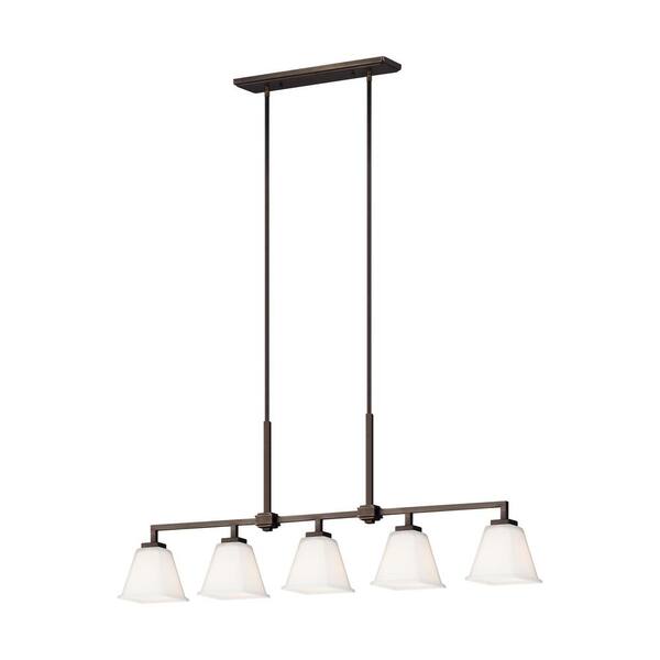 Generation Lighting Ellis Harper 5-Light Brushed Oil Rubbed Bronze Island Pendant