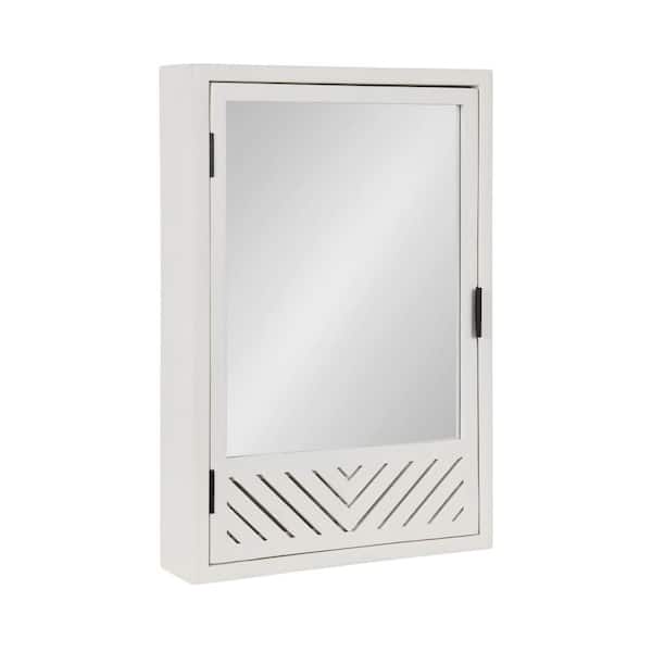 Mezzeta 20 in. W x 5 in. D White Wood Cabinet Decorative Wall Shelf