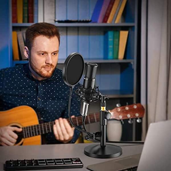 YICHUHAOXI Condenser Microphone Studio Recording Mic with Shock