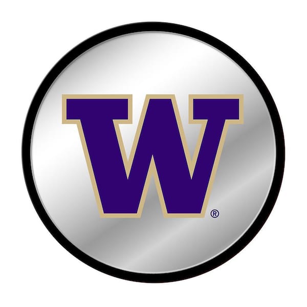The Fan-Brand 17 in. Washington Huskies Modern Disc Mirrored Decorative Sign