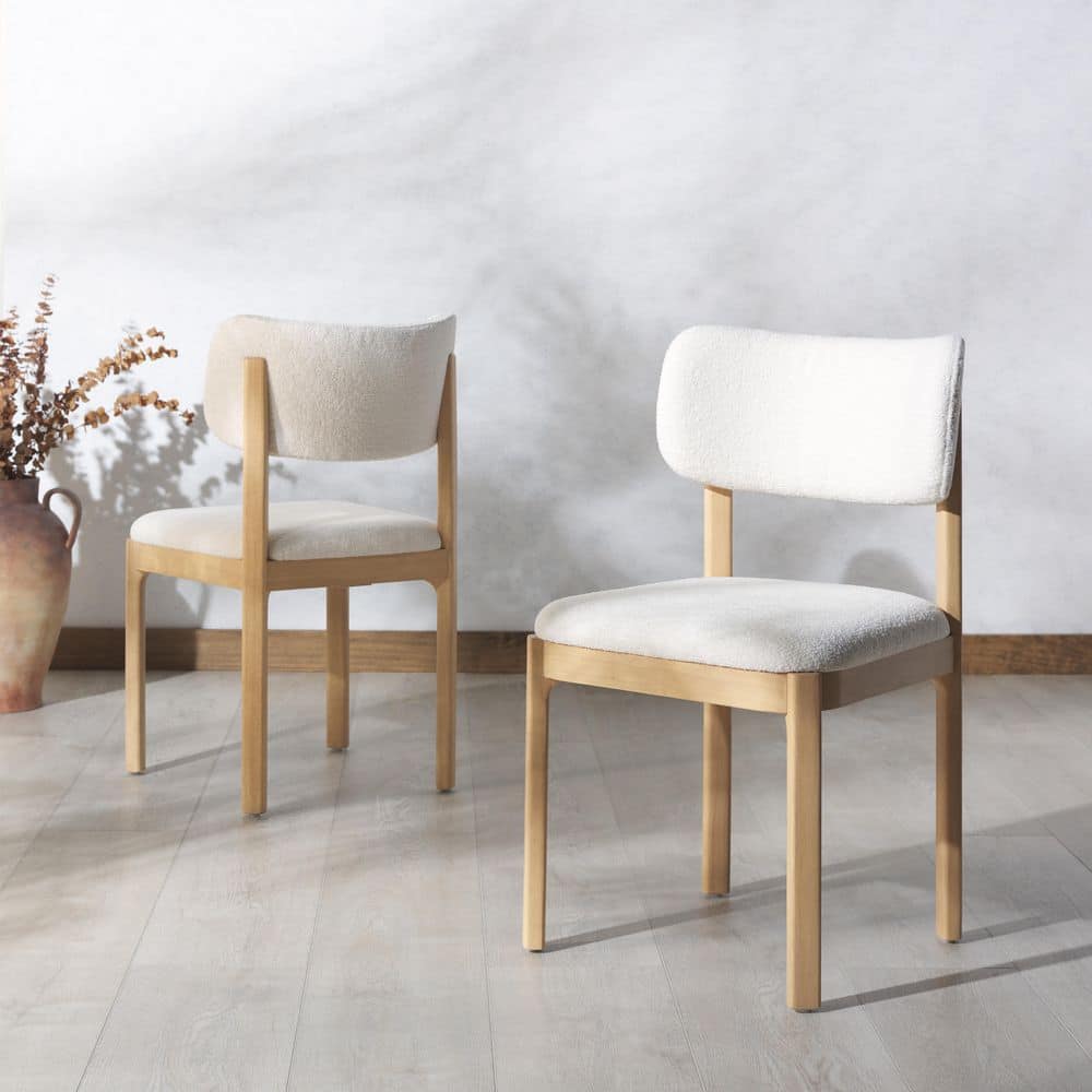 Trystan Ivory/Natural Dining Chair (Set of 2)