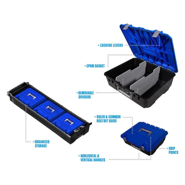 DECKED #AD5 D-Box Drawer Tool Box Includes Recessed Locking Levers