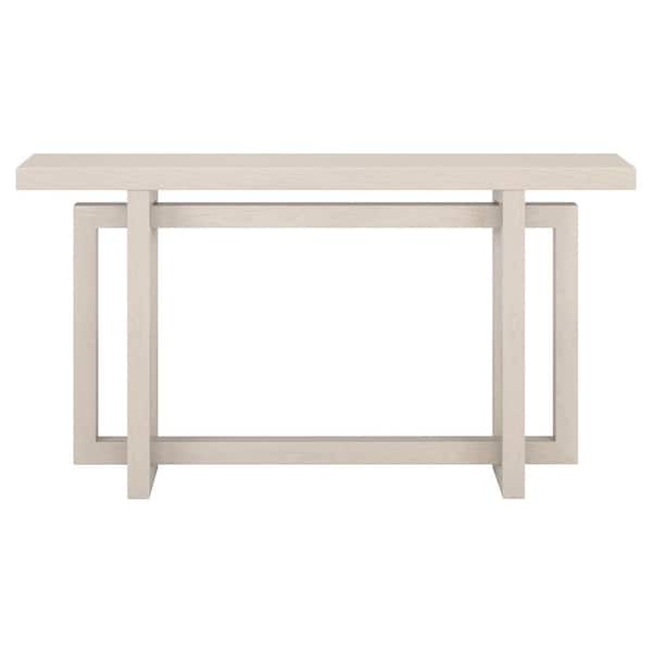 Meyer&Cross Breslow 55 in. Alder White Rectangle MDF Top Console Table