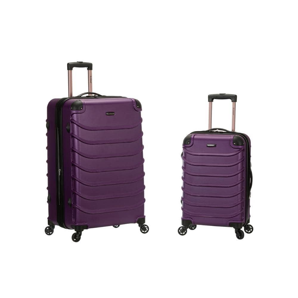 Rockland Expandable Speciale 2-Piece Hardside Spinner Luggage Set, Purple