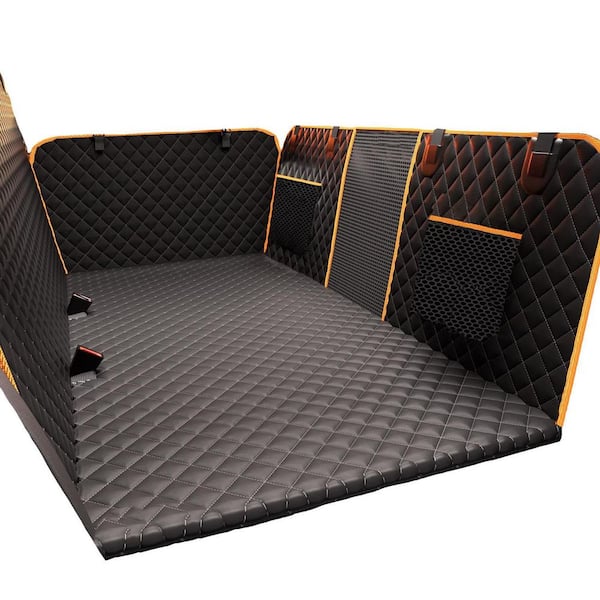 Large Waterproof Dog Car Seat Cover with Hard Bottom, 600D Heavy-Duty Material