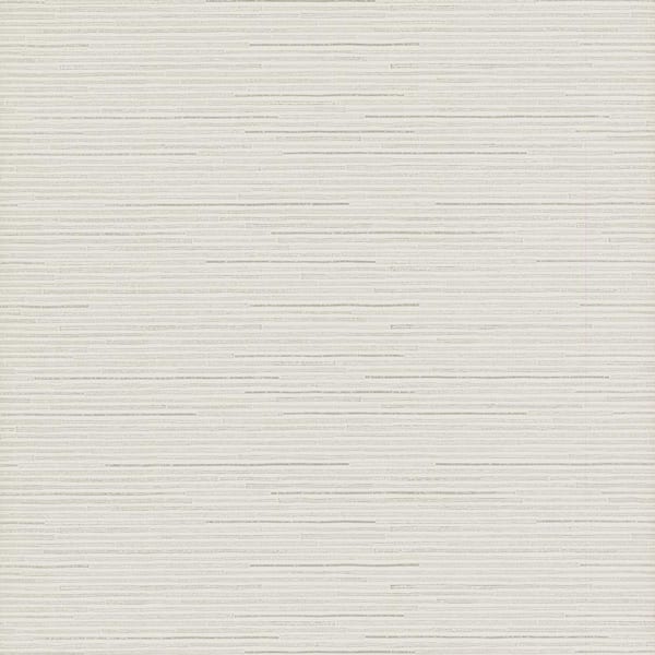 Antonina Vella Ribbon Bamboo White And Silver Metallic Wallpaper