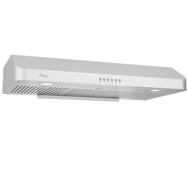 AWOCO 36 in. 900 CFM Ducted Under Cabinet Range Hood in Stainless Steel