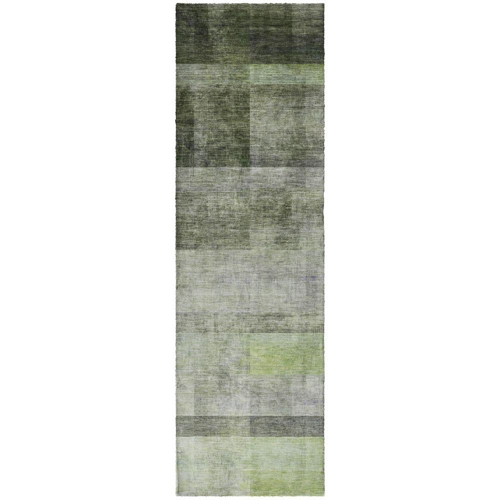 Dream Shag Premium Machine Washable Abstract ADS568 Olive 2 ft. x 7 ft. Runner Rug price history on PriceWatchPro