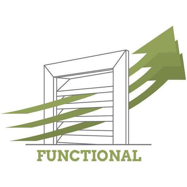 アナベル38 Ekena Millwork 38-Inches x 24-Inches Off-white Rectangle PVC