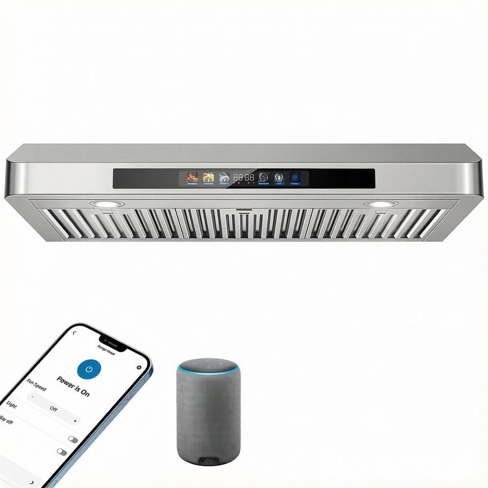 36 in. 900 CFM Under Cabinet Range Hood,4-Speed,Smart WiFi Voice/Gesture/Remote/Touch Controls,Ductless,Stainless Steel price history on PriceWatchPro