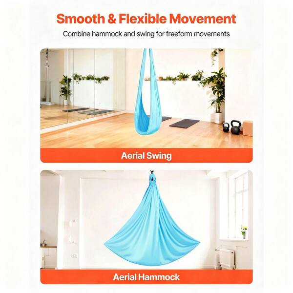 SKYSHALO Aerial Yoga Hammock, Dual-Function Hammock & Swing, Yoga