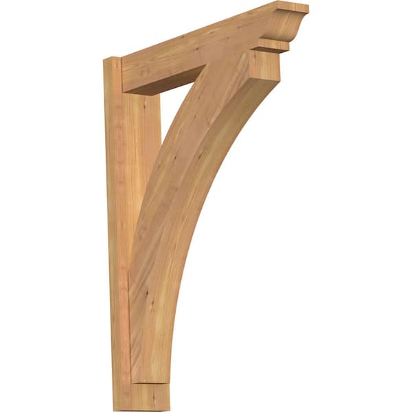 Ekena Millwork 6 in. x 34 in. x 26 in. Western Red Cedar Thorton Traditional Smooth Outlooker