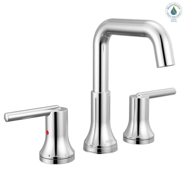 Delta Trinsic 8 in. Widespread Double Handle Bathroom Faucet in