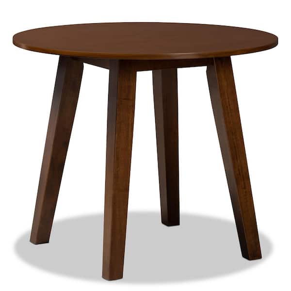 Baxton Studio Ela Walnut Dining Table