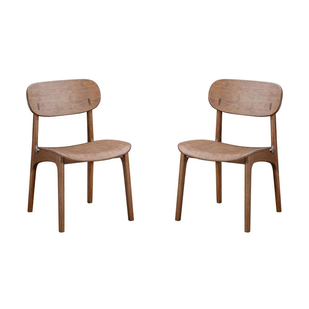 Solvang Wood Dining Chair - Brown Ale Finish - (Set of 2)