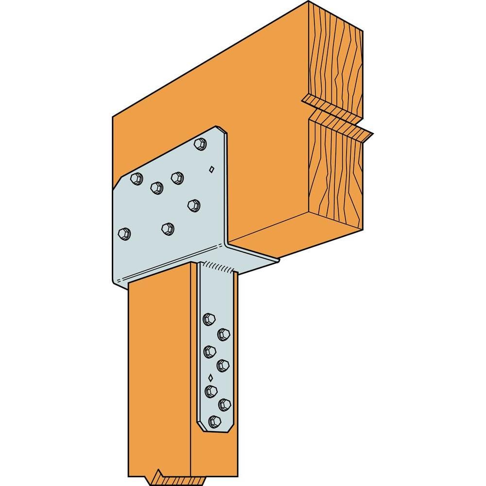 Simpson Strong-Tie 5 in. x 6 in. 7-Gauge End Column Cap with SDS Screws ...
