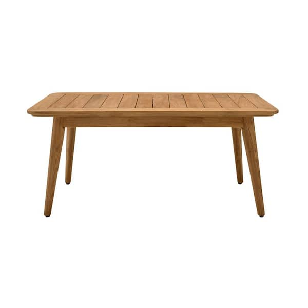 Armen Living Eve Teak Rectangular Wood Outdoor Coffee Table