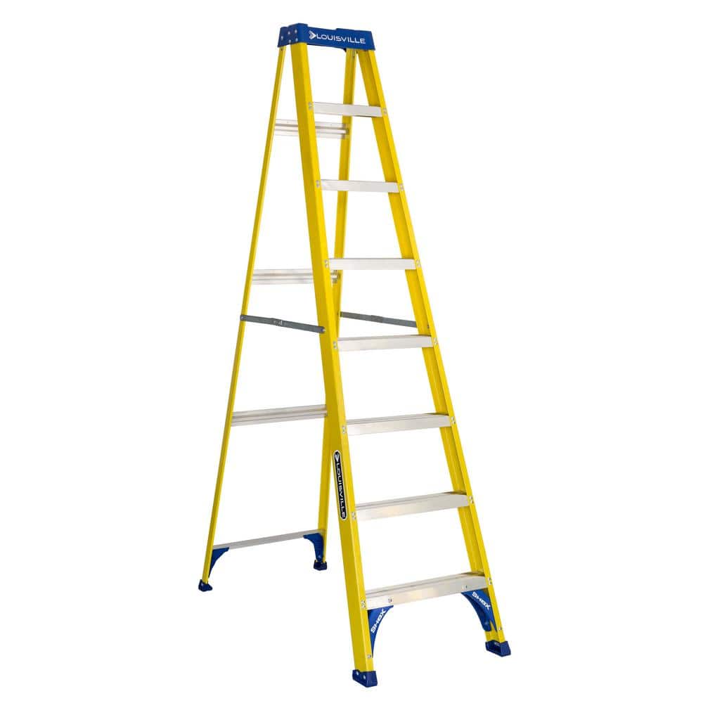 Louisville Fiberglass 8'H Step Ladder FS1508