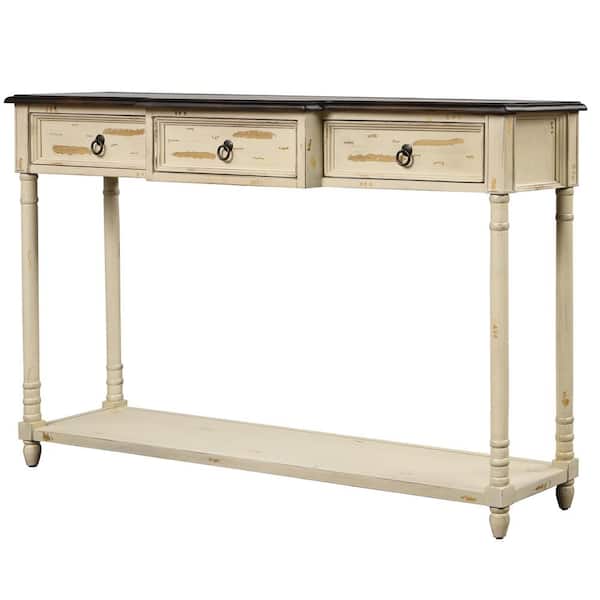 Unbranded 51.57 in. W x 13.3 in. D x 34 in. H Bathroom Beige Linen Cabinet