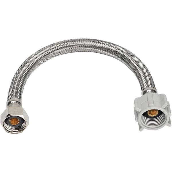 Homewerks Worldwide 1/2 in. x 7/8 in. x 20 in. Braided Stainless Steel Toilet Supply Line