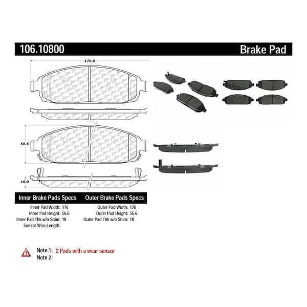 Centric Parts Disc Brake Pad Set