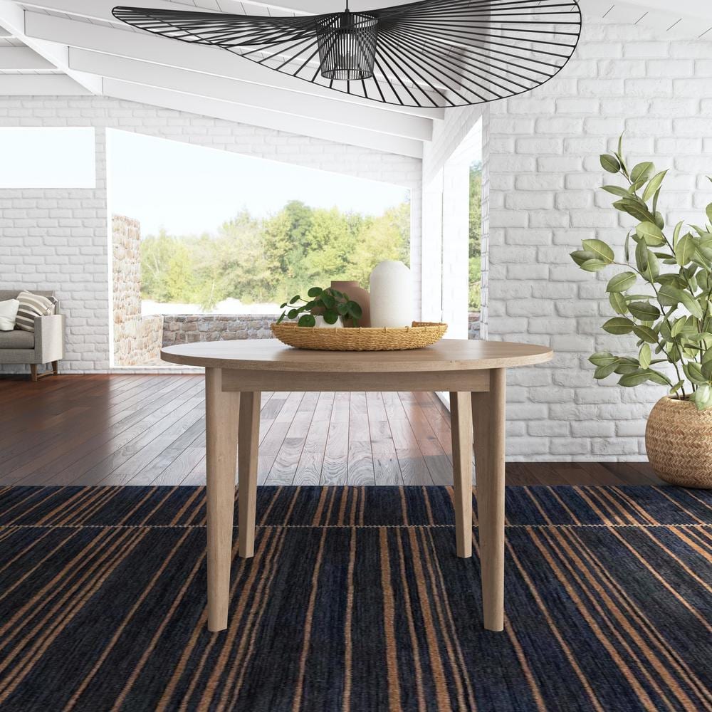 Brentwood Light Oak Round Dining Table for Four