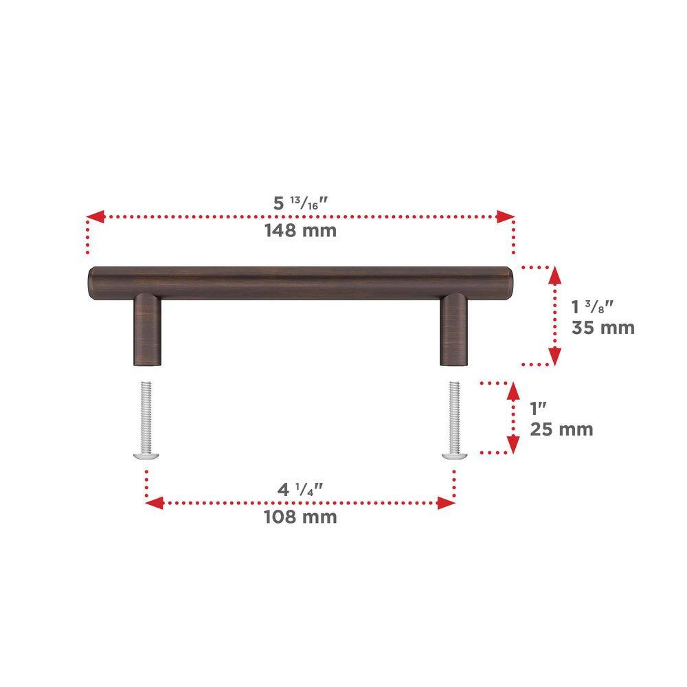 22-Inch Brushed Bronze Modern Cabinet Bar Pull