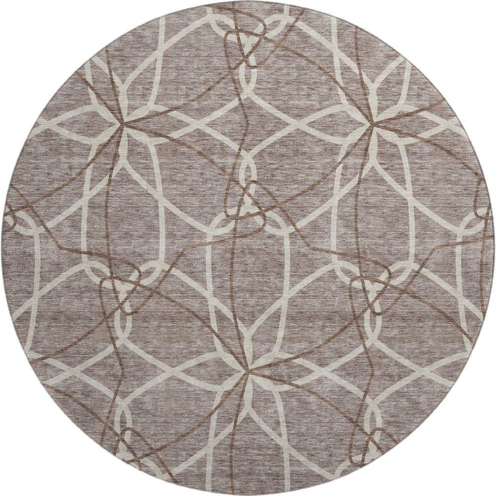 Addison Rugs Mayfield Premium Machine Washable Abstract AMF950 Taupe 8 ...