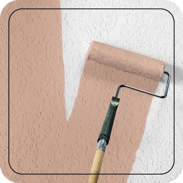 5 gal. #MS-02 Rosestone Satin Interior/Exterior Masonry, Stucco and Brick Paint