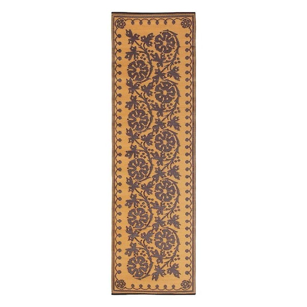 Achla Designs Cinnamon 2 ft. x 8 ft. Indoor/Outdoor Runner Rug