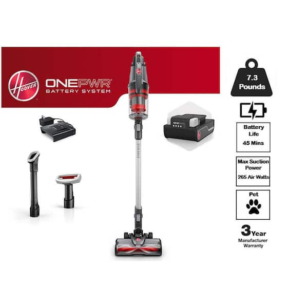 ONEPWR Emerge Tangleguard+ Bagless, Cordless, Replaceable Filter Stick Vacuum Cleaner for Carpet and Hard Floor, in Gray